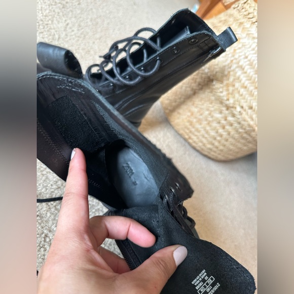 Zara kids black combat boots! - Picture 5 of 5